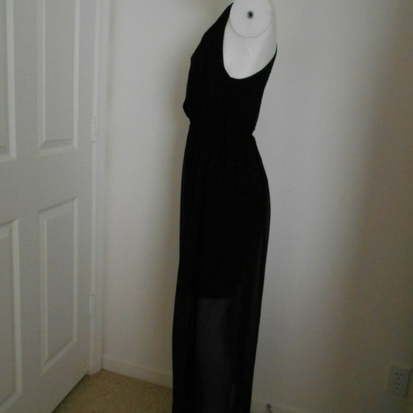 Alice + Olivia Silk Halter Maxi Dress Size Small - Picture 3 of 8